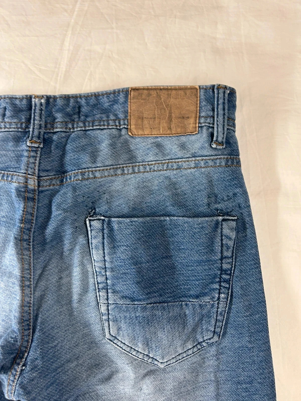 Blauwe hoge taille jeans tex – photo 14